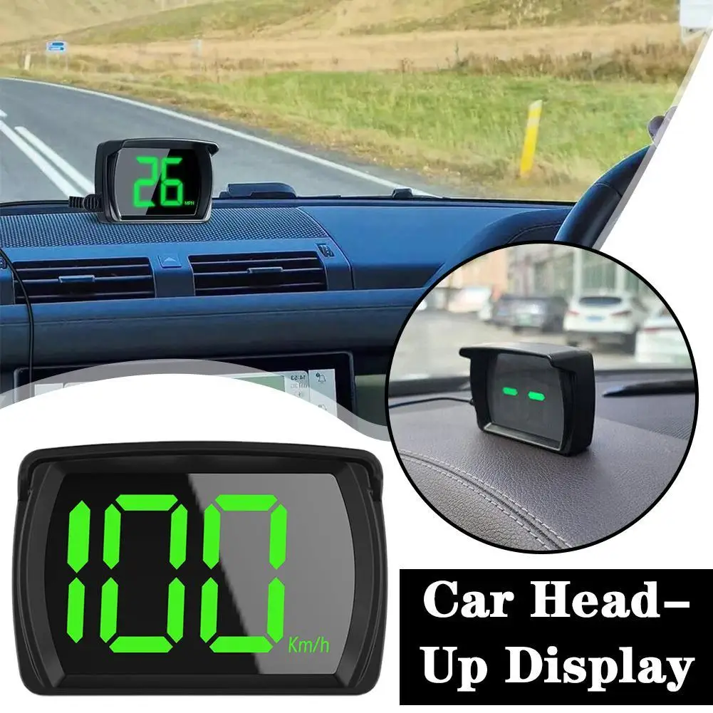 Universal Digital GPS Speedometer HD LCD Display Smart Digital Speed Meter Plug and Play Big Font for All Cars Buses Trucks