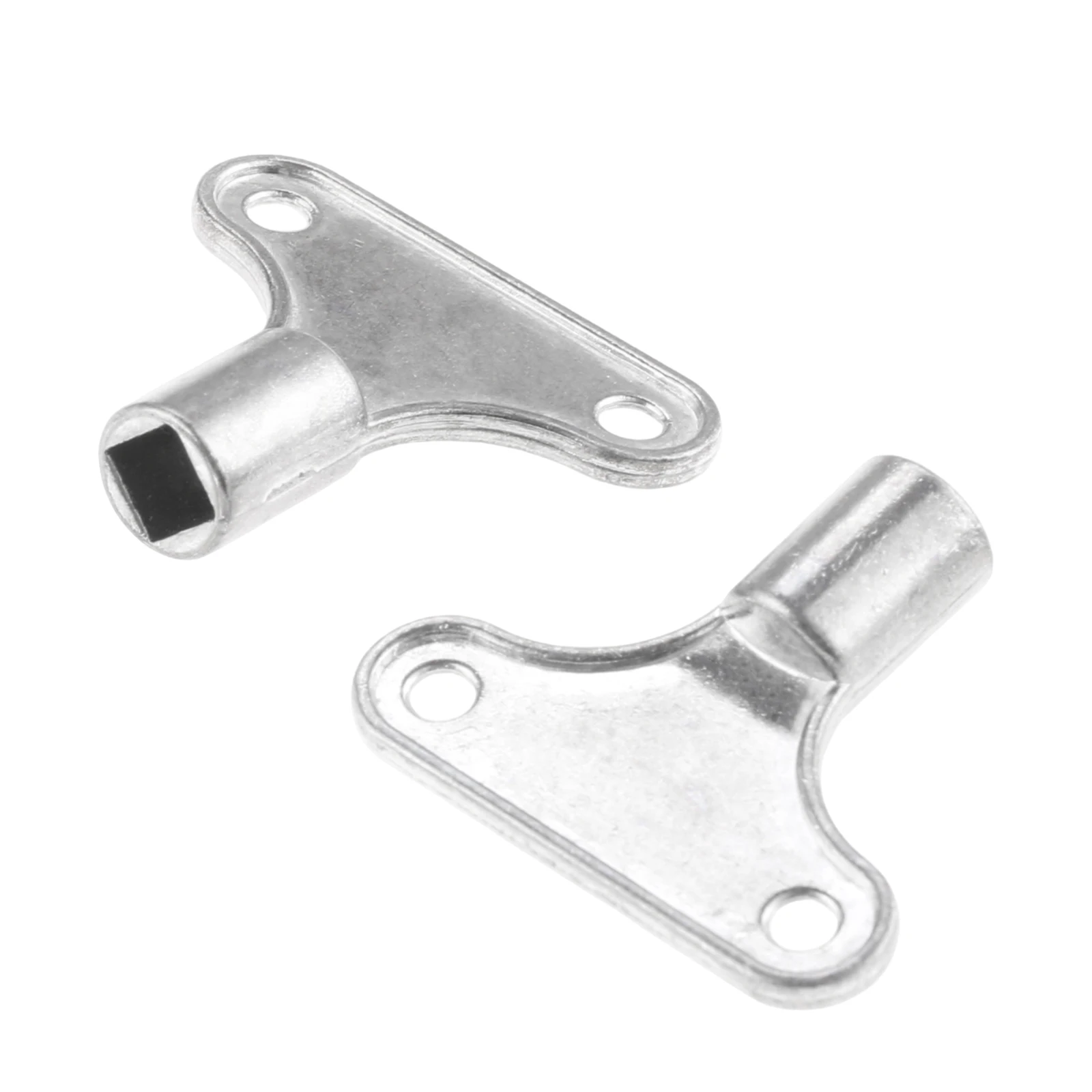 2Pcs 35*30mm Heater Exhaust Valve Key Faucet Radiator Water Tap Plumbing Bleeder Key Air Vent Central Heater Wrench Tool 5x5mm