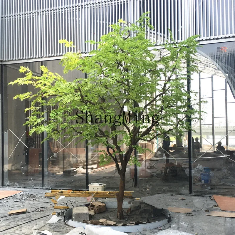 LXY simulation green maple bonsai plant landscaping restaurant shopping mall interior greening ornament