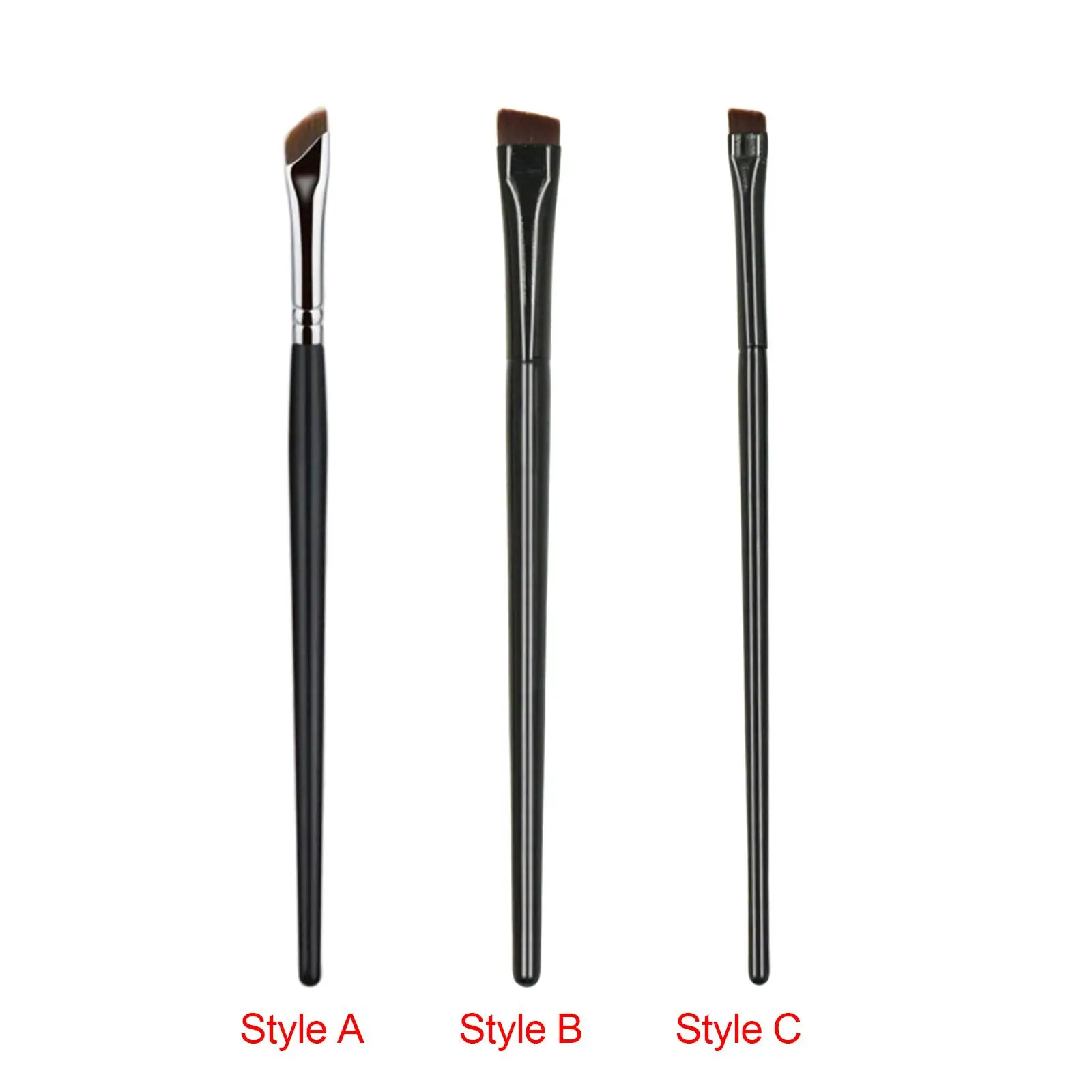 Portable Thin Fine Angled Brush Eyebrow Brush for Salon Home Travel