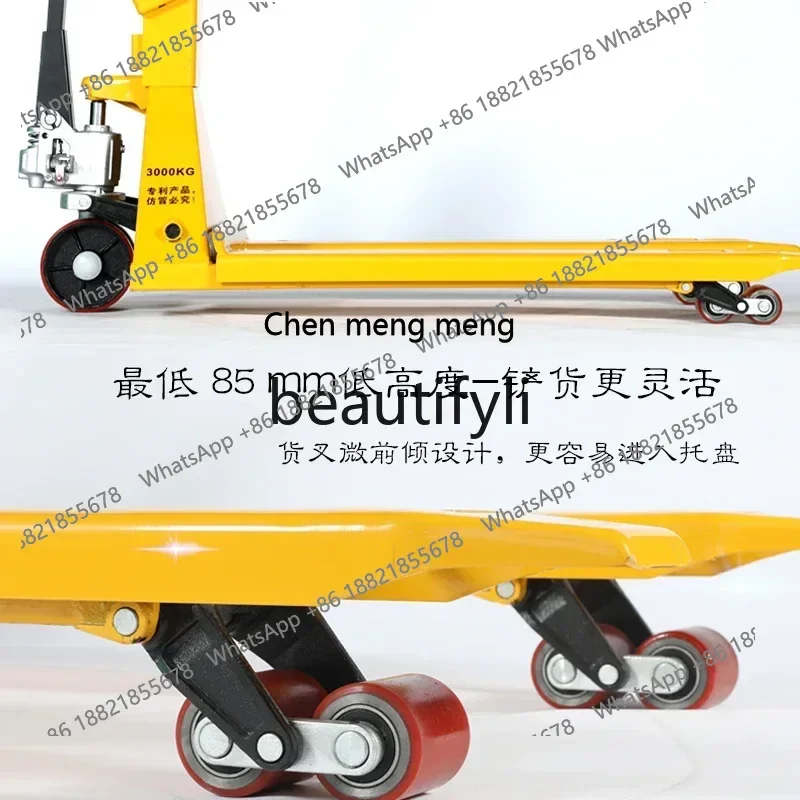 New arrive Electronic forklift scale Manual hydraulic handling, with weighing forklift pallet truck floor scale