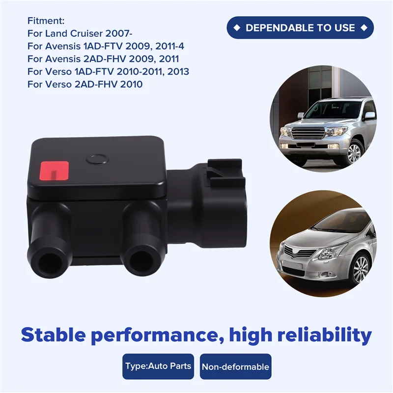 

Car Diesel Exhaust Differential Pressure Sensor For Toyota Land Cruiser Avensis Verso 2007 Through 2013 89481-20030 8948120030