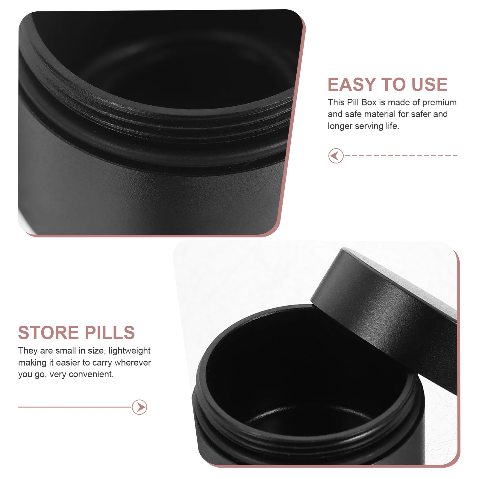 

WaterProof MedicineBox TravelPill Organizer AluminumAlloy SmallContainer Storage PortableJewelry Holder