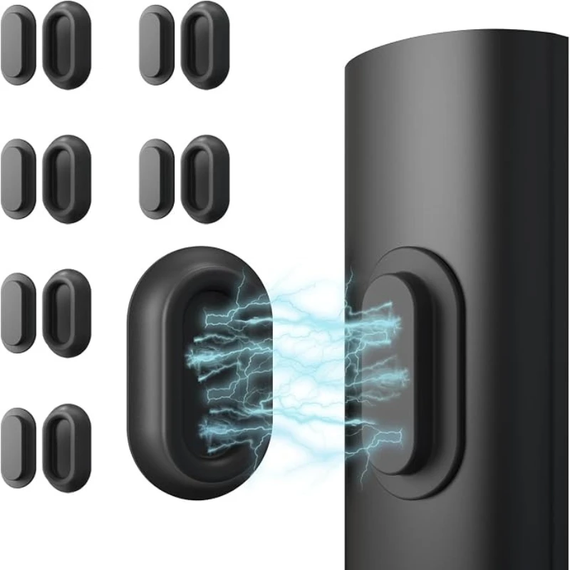 Magnetische Fernbedienungshalterung Wandmontage Weiche Silikon-Fernbedienungshalterung Selbstklebend Ohne Bohren Organizer für TV-, Klimaanlagen- und Ventilator-Fernbedienungen – Detail 2