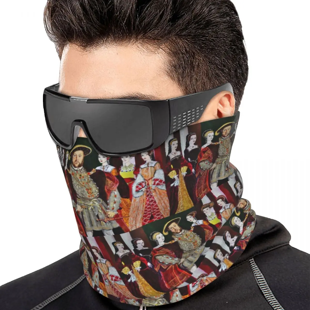 King Henry 8th And His Six Wives Bandana Neck Cover Printed Face Scarf Hiking Fishing Headwear Unisex Adult All Season