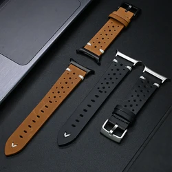 Leather Band For Samsung Galaxy Watch Ultra 47mm Men No Gaps Strap For SAMSUNG GALAXY WATCH ULTRA 47MM Quick Fit Bracelet Correa