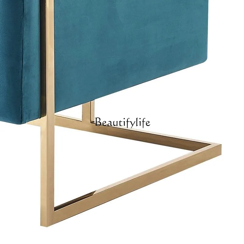 Modern Simple Rotating High Stool Home Backrest Bar Chair Cashier Lifting Light Luxury