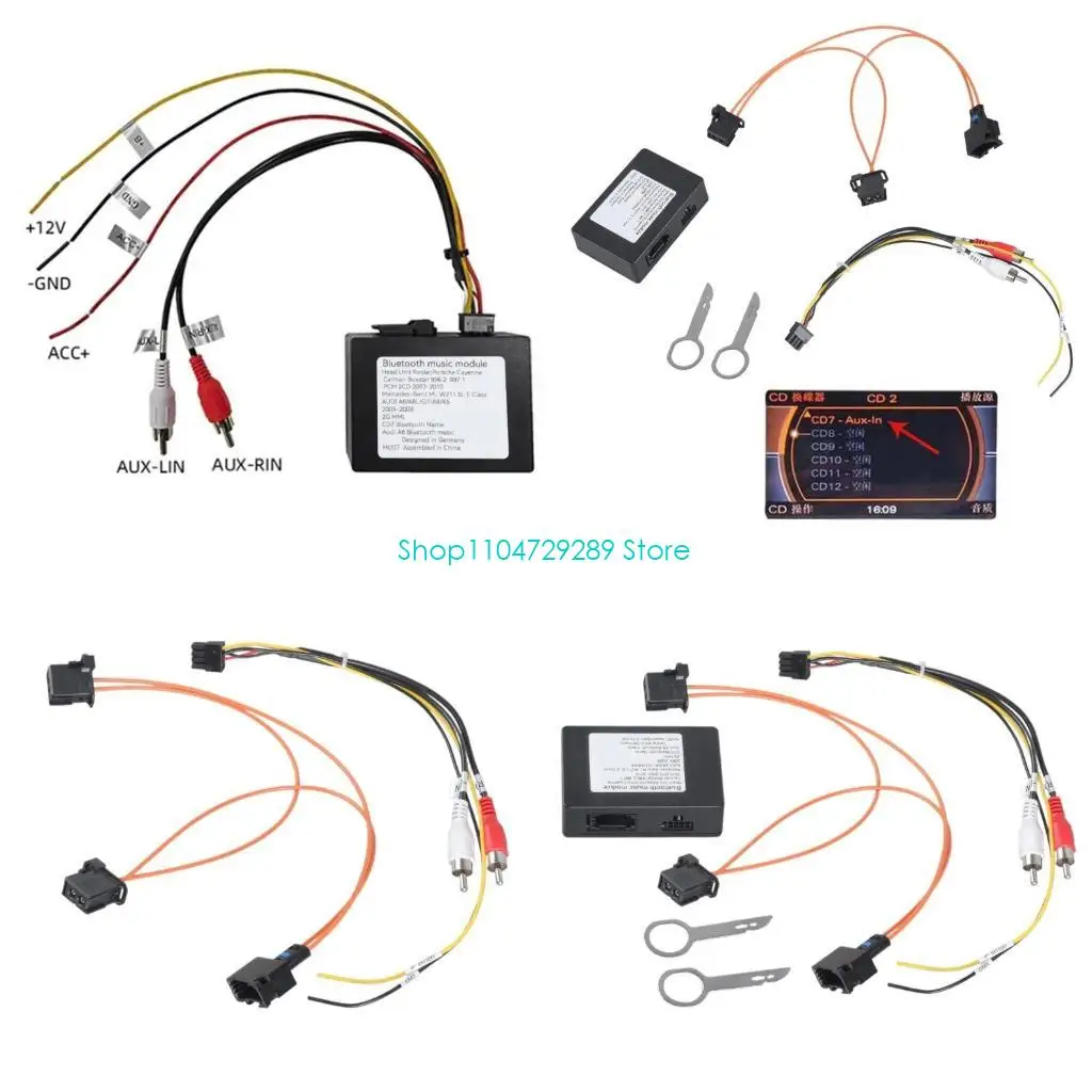 

Aux Audios Decoders Box для 04-09 Bluetooth-совместимого музыкального адаптера для устройства