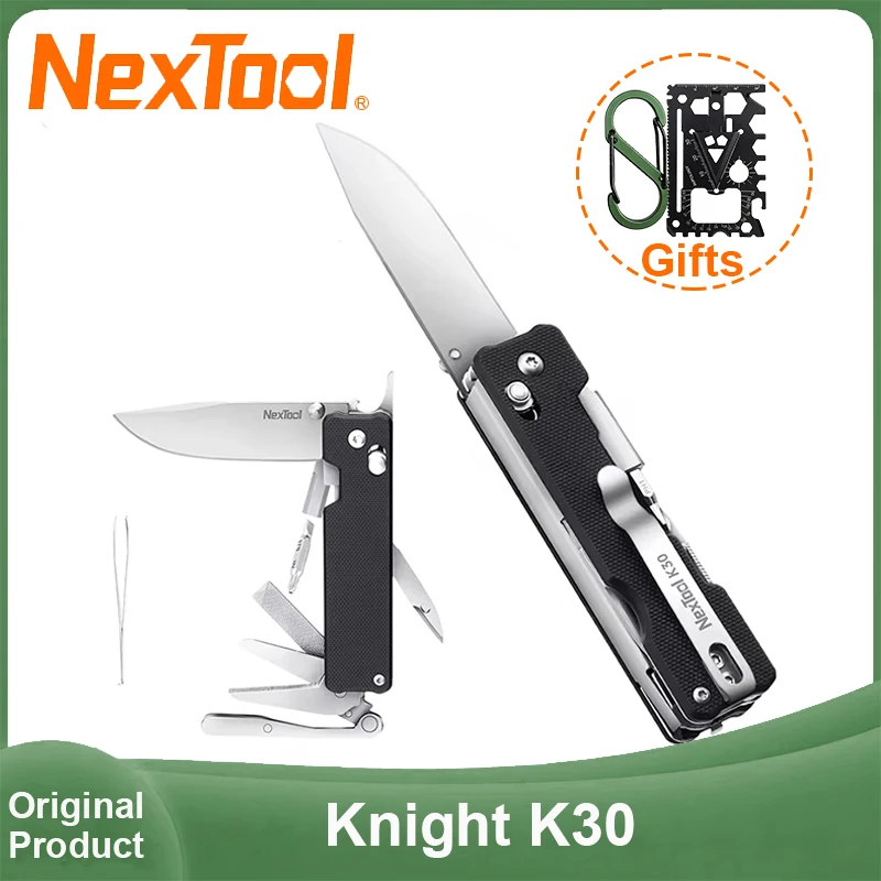 NexTool Knight K30 EDC Pocket Knife Multitool 11 In 1 Multi-tool Portable Mini Outdoor Folding Scissors Screwdriver Multi Tool