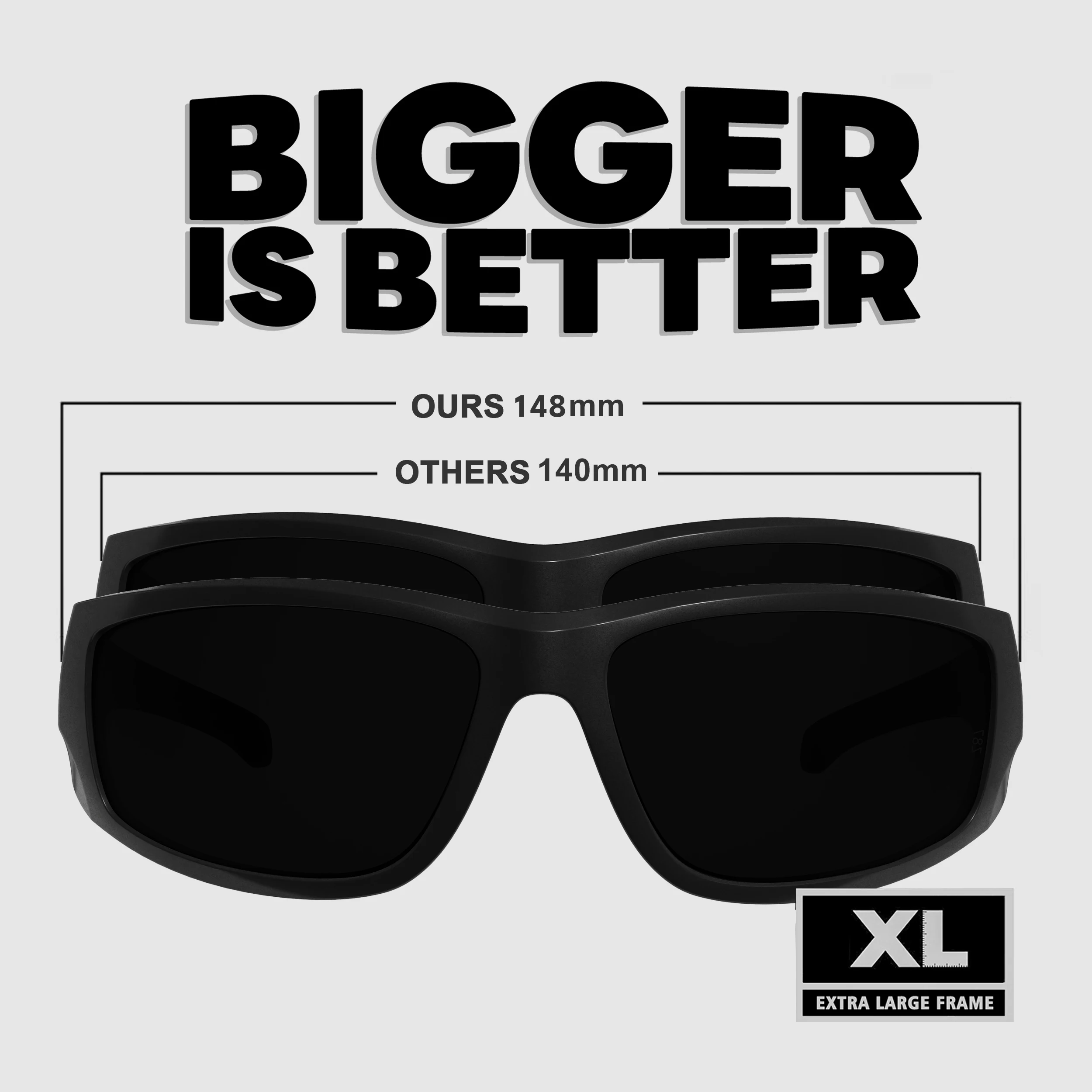 XL Wrap Around Sunglasses UV400 TR90 Safety Eyewear