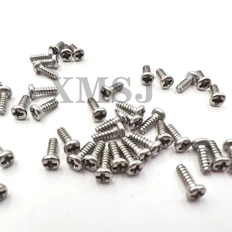 20/100X M1.2 M1.4 M1.6 M2 M2.6 M3 M3.5 M4M5 304 Stainless Steel Cross Recess Phillips Pan Round Head Flat End Self Tapping Screw