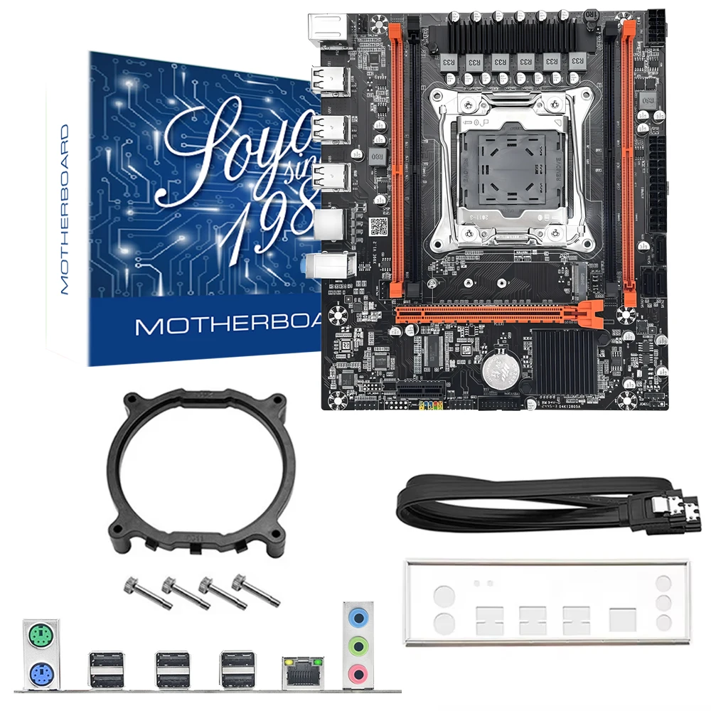 MOUGOL X99 Motherboard Set with Intel Xeon E5 2680 V4 CPU Dual-channel DDR4 32G(2*16G) 2133MHz RAM for Gaming Computer Component