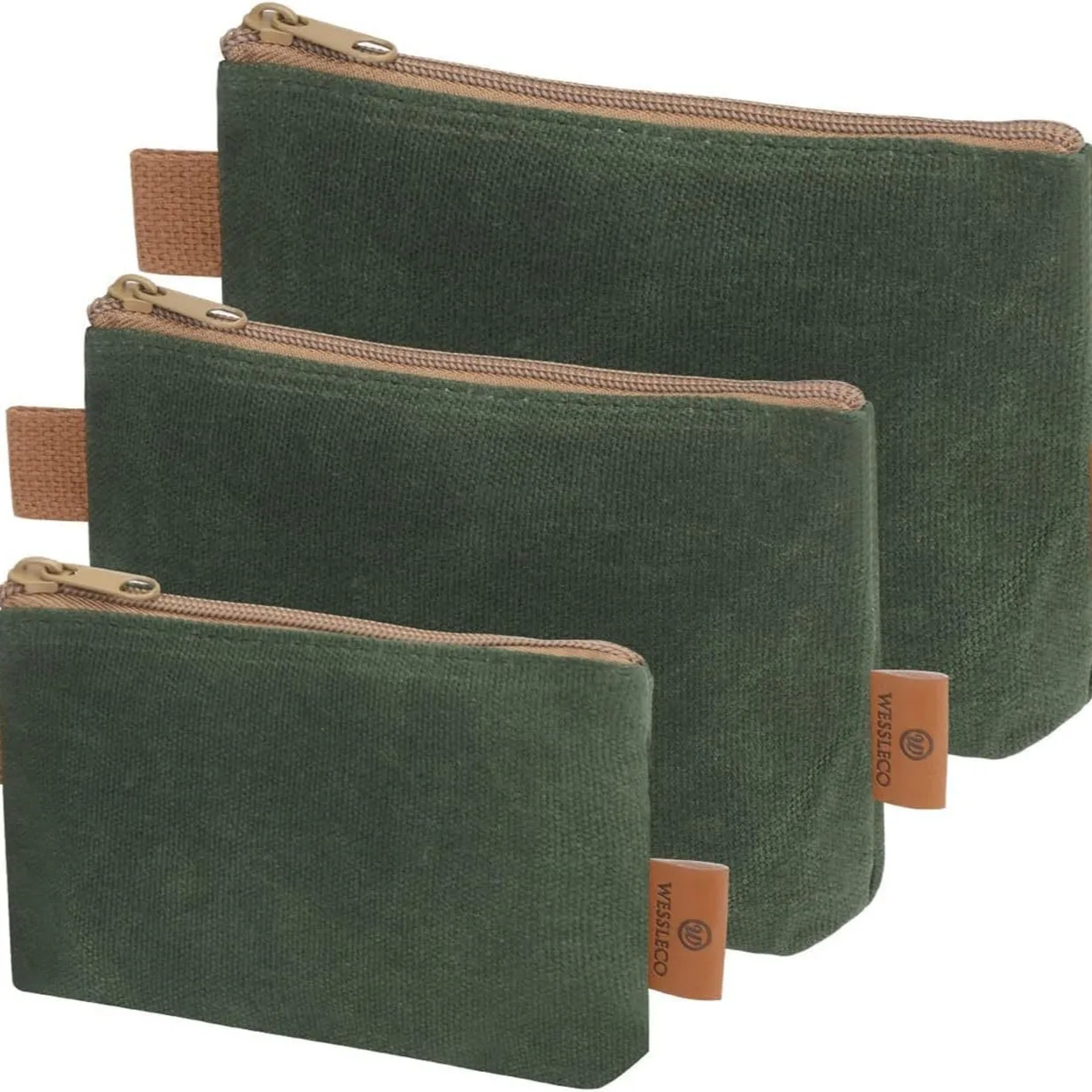 Heavy Duty Canvas Travel Bag Outdoor Tactical Accessory Pouch Fanny Pack Portable Zipper EDC Tool Storage Bag Outdoor Handbag