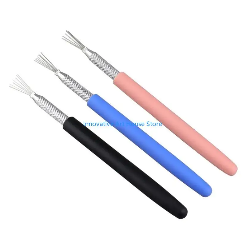 E1PC Clay Sculpting Tool Set of 3 with Aluminum Handle for Enhances Grip and Precise