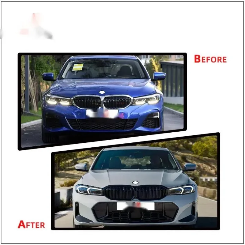 3 Series G20 Lci 2019-2022 Upgrade 2023 Year Body Kit Car Bumper with Head Light Front Grille Full Set Faceflit Parts for G20