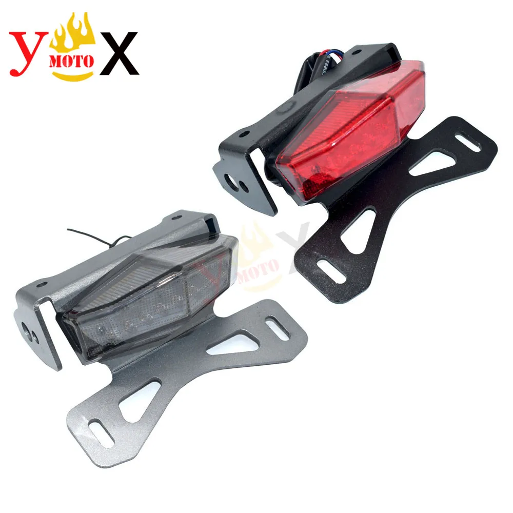 DRZ400 Motorcycle LED Rear Taillight Brake Light License Plate Holder Bracket Support For SUZUKI DRZ400S DRZ400SM DRZ400E 00-22