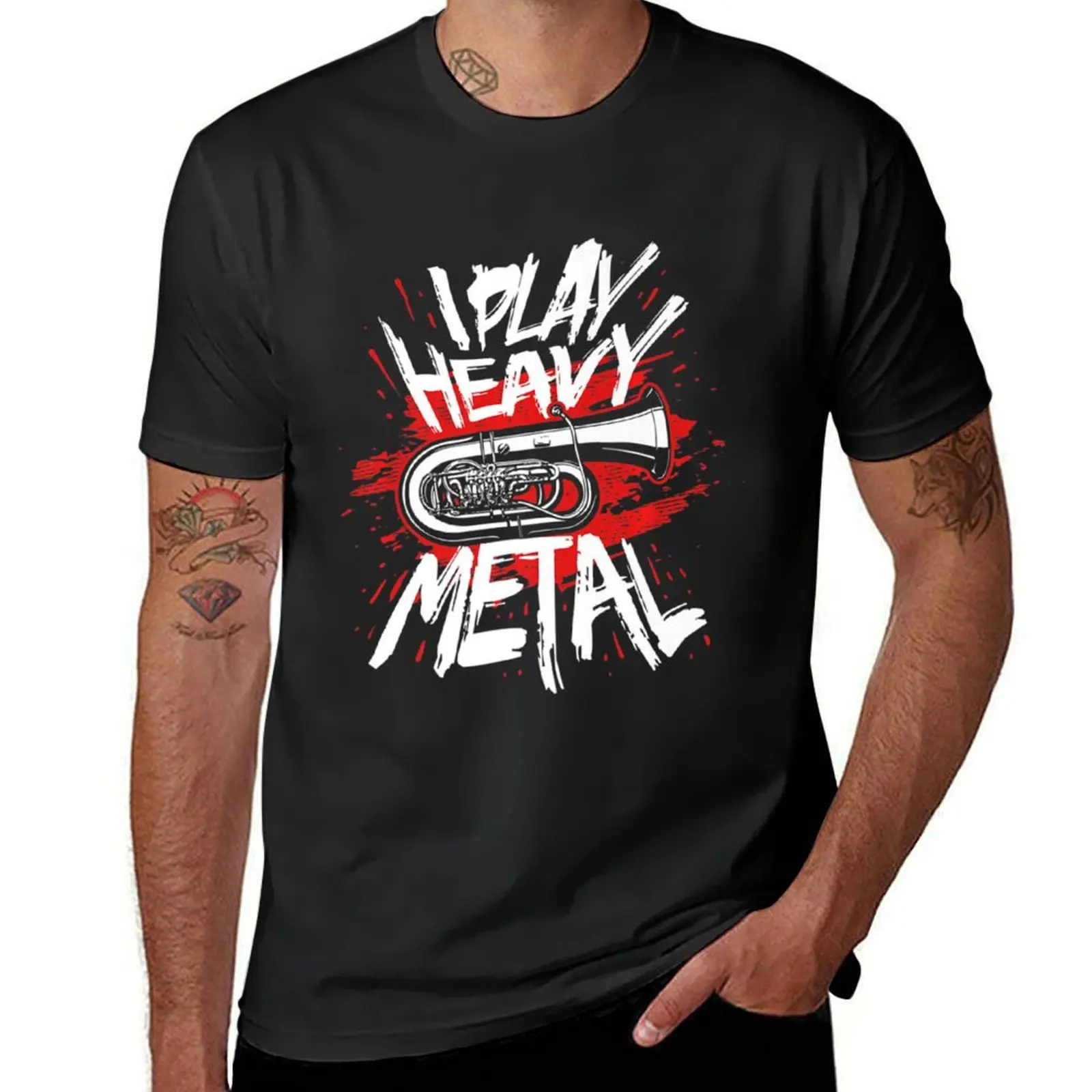 

I Play Heavy Metal Marching Band Musician Tuba T-Shirt sports fans animal prinfor boys cute clothes mens cotton t shirts
