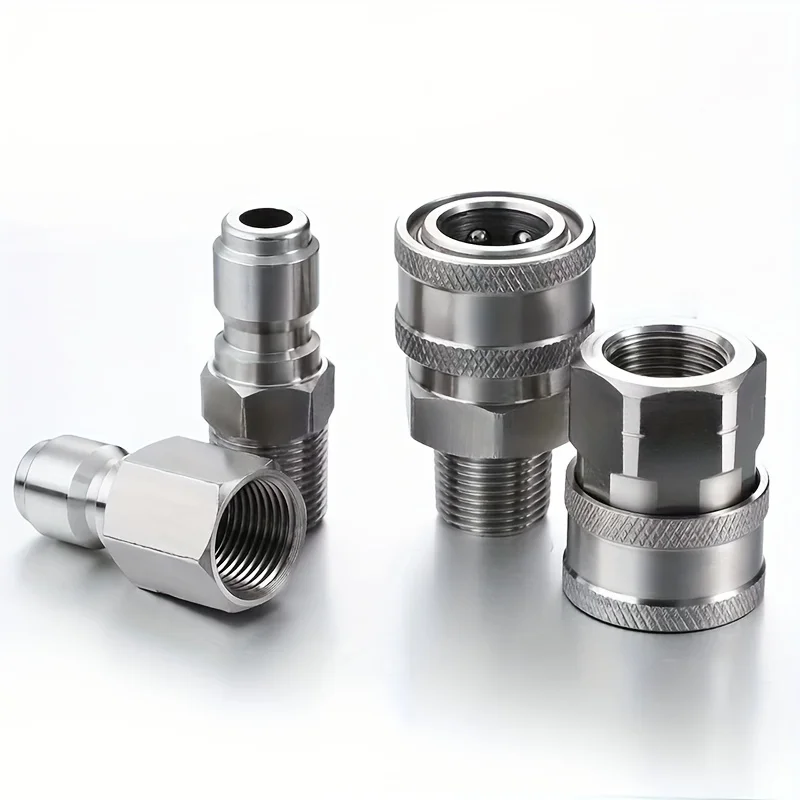 高圧水道管、ステンレス鋼クイックコネクタ、洗浄機アクセサリ、3インチ、8インチ、5000psi