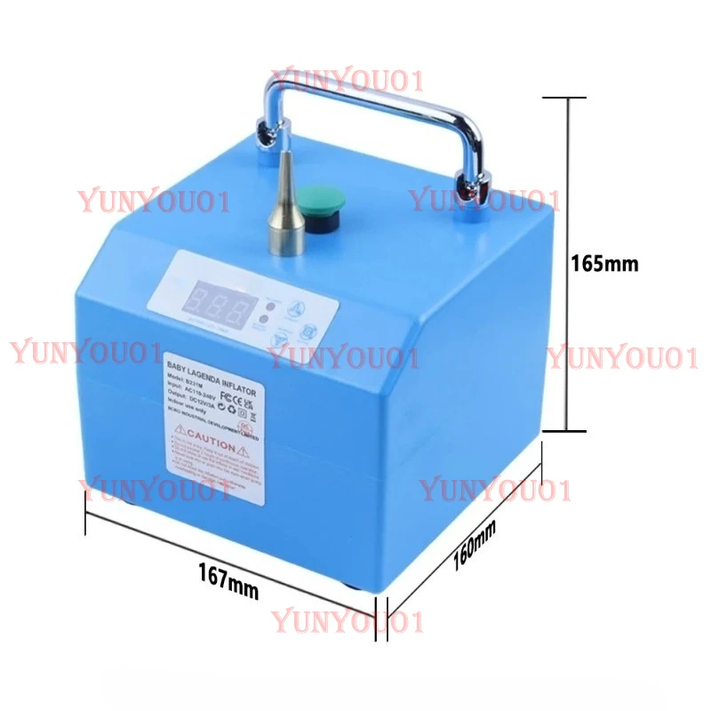 Electric Long Strip Balloon Inflation Pump Multi Functional Portable Magic Balloon Inflator with Timer and Foot Switch B231M