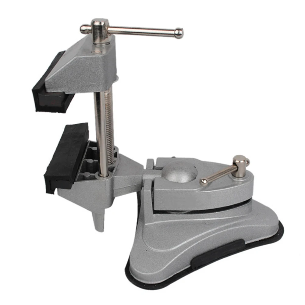 Vacuum Base Vise Suction Cup Type Bench Vise 360° Rotation Fit For Modeling Painting Soldering Aluminum Alloy Table Vise