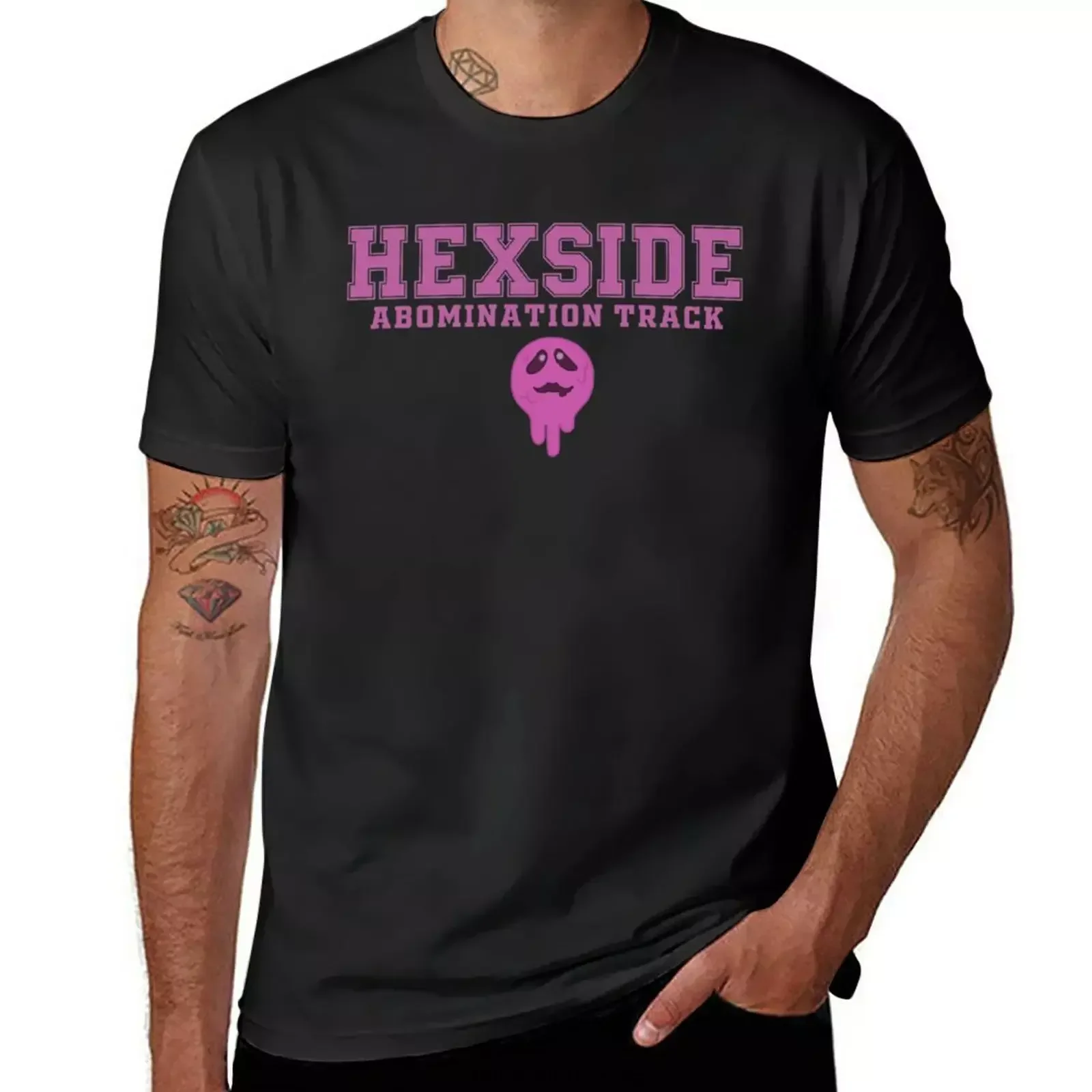 Hexside Abomination Track T-Shirt graphics customizeds vintage mens graphic t-shirts hip hop