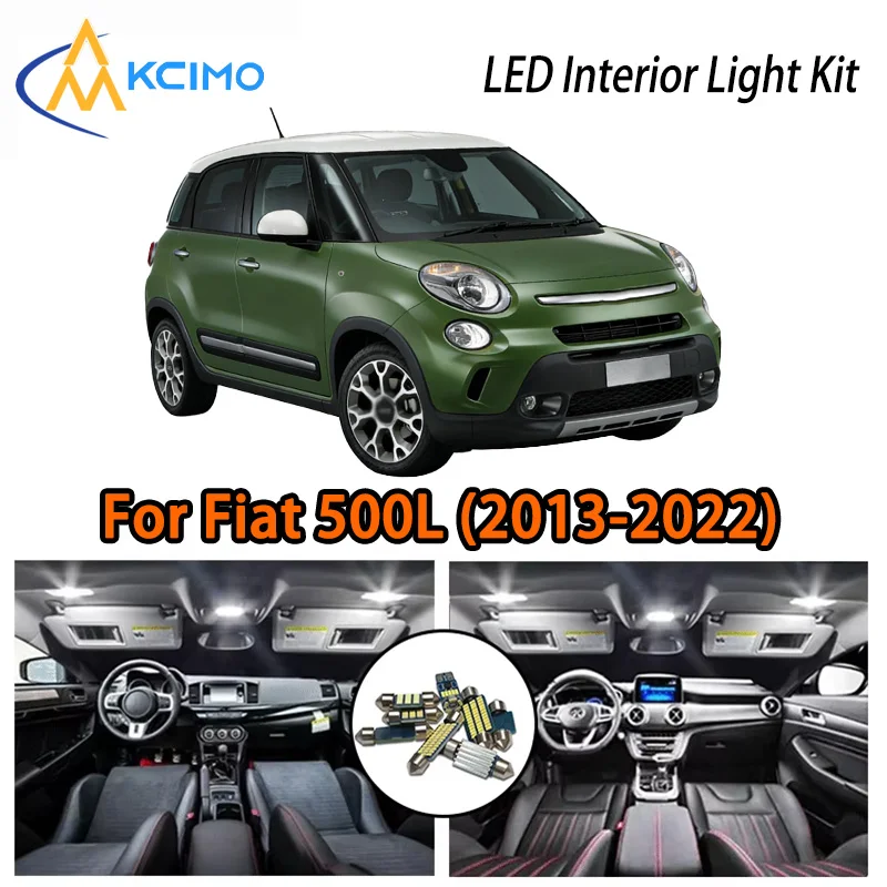 

KCIMO For Fiat 500L (2013-2022) Premium LED Interior Kit - 2 Colors , Quick Installation, Long-Lasting