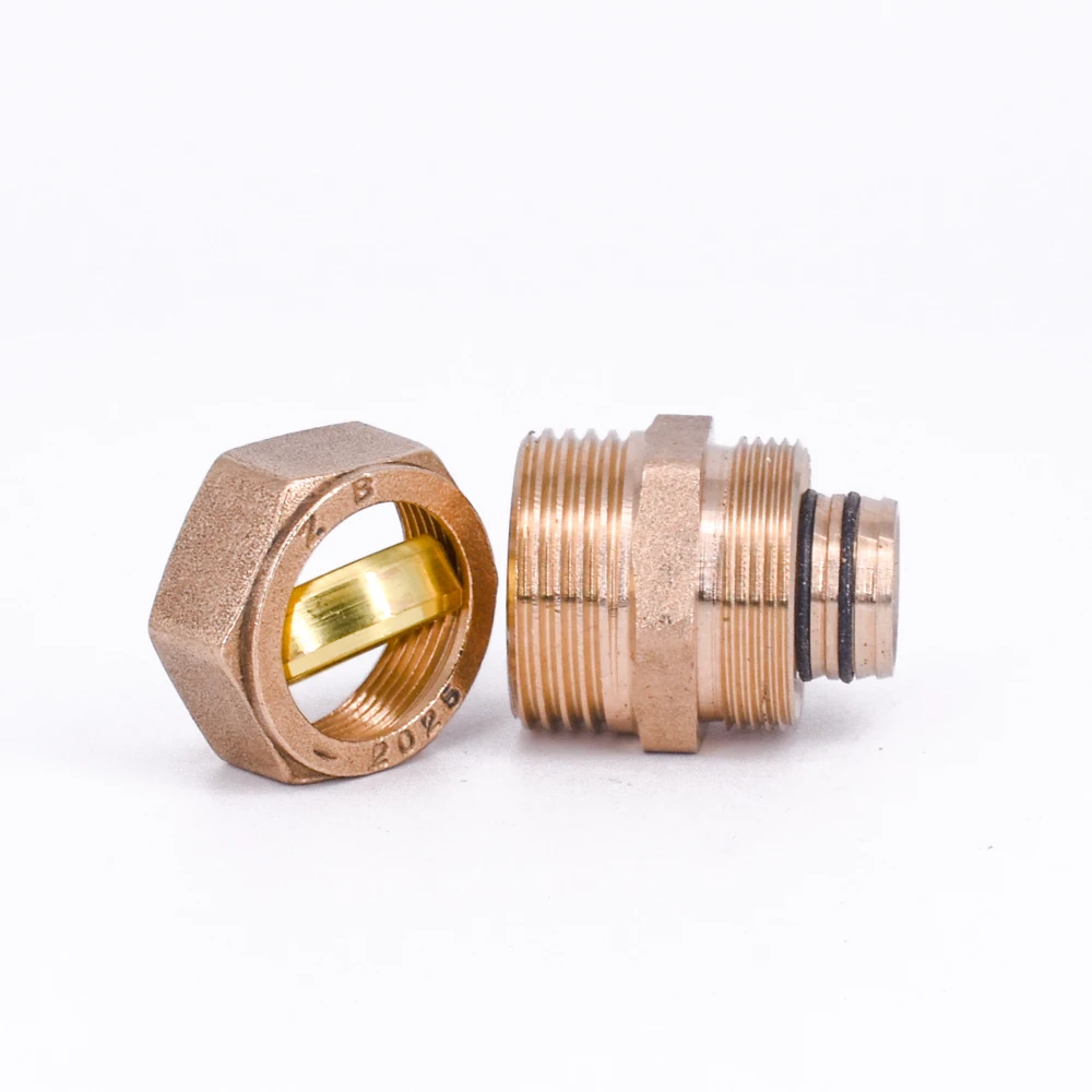 1216 1418 1620 2025 2632 PEX-AL-PEX 1/2 "3/4" 1 "BSP Männlich Weiblich Messing Gerade Rohr Fitting Adapter für Solar Boden Heizung