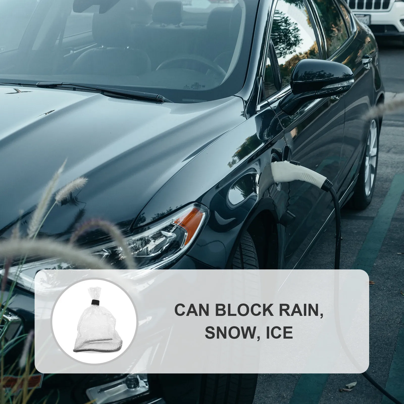 

Ev Charger Rain Cover Reusable Weatherproof Protection for Charging Port Snow Ice Rainproof Sleeve Ev Charger Holder