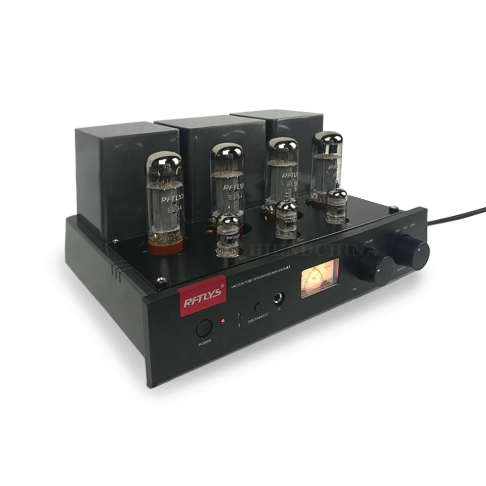 Rftlys A2 El34 Push-pull Tube Amplifier With 12au7 & 12au7 Pre-amp Lamp Bluetooth Receiver