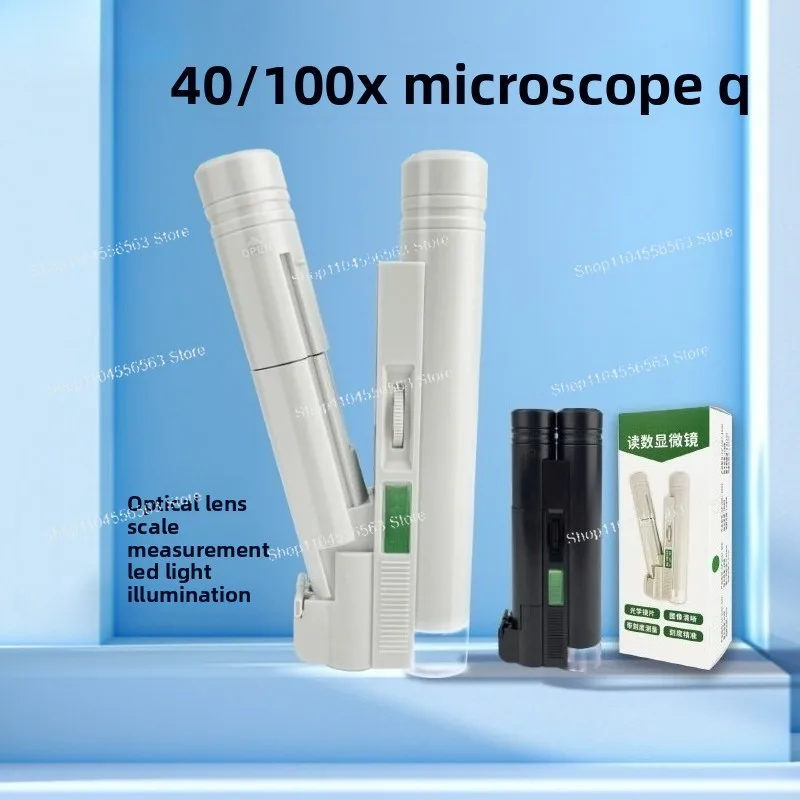 Magnifying Glass GP-2007 High Definition 100/40 Times, Double Cylinder with Scale Measurement Hundred Times Mirror