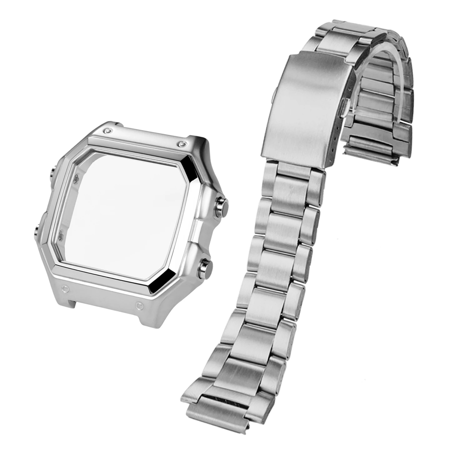 AE1200 AE1300 Modified Solid Stainless Steel Set For Casio 3299 AE-1200 AE-1300 High Quality Stainless Steel Men's Strap Case view 6