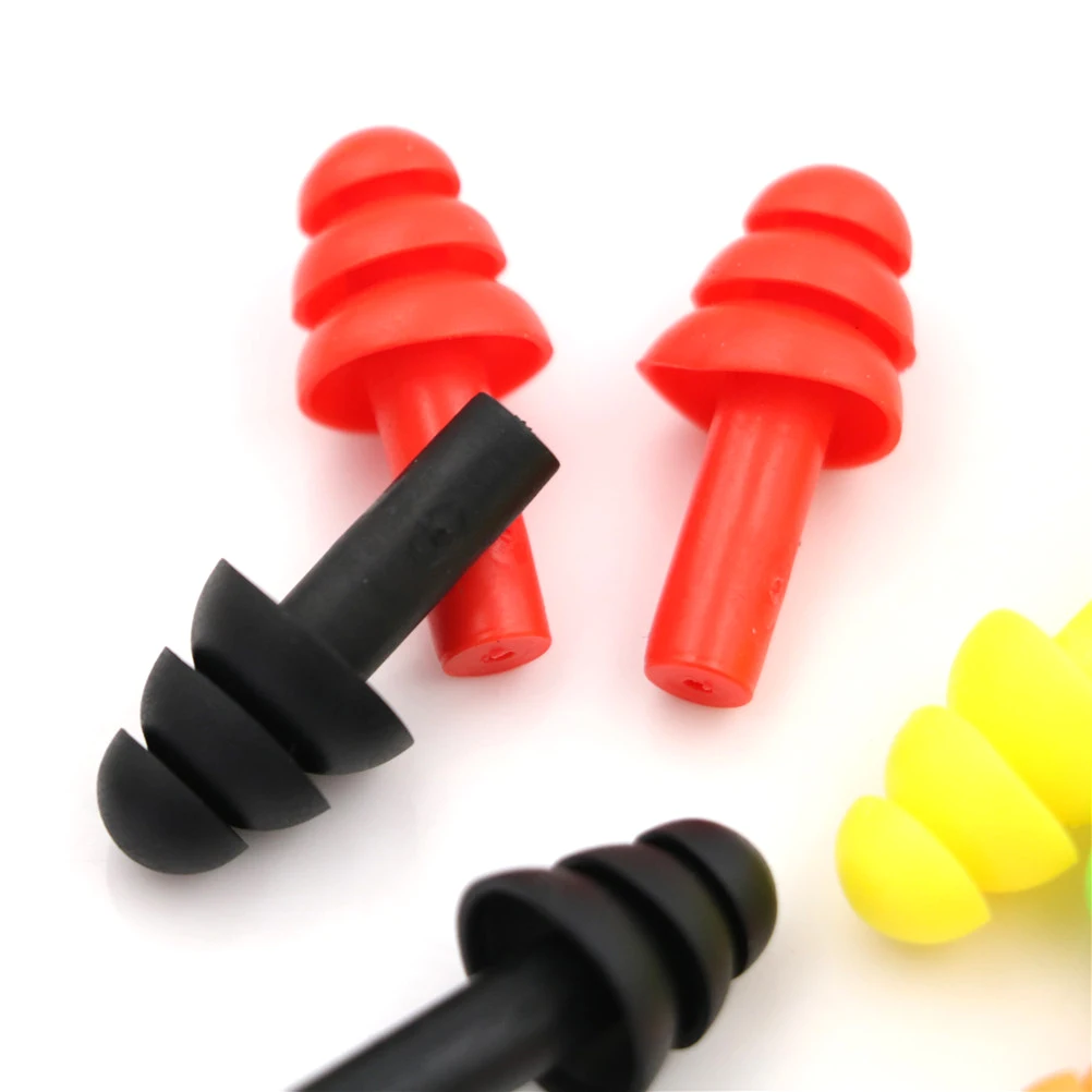 20Pcs Silicone Ear Plugs Anti Noise Earplugs Comfortable For Study Sleep