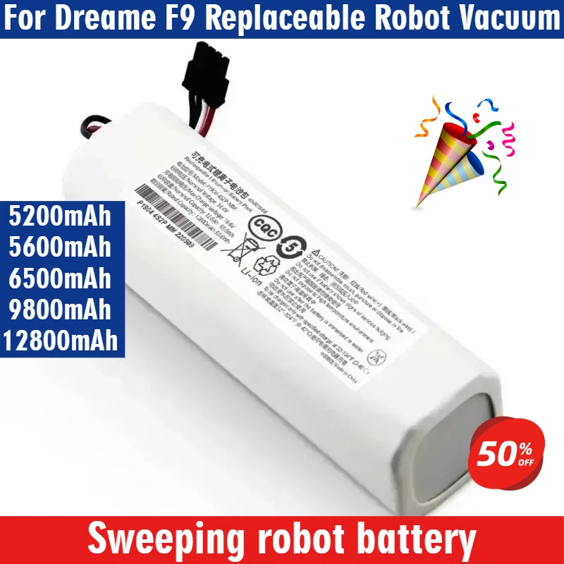 

For Dreame F9 Replaceable Robot Vacuum Cleaner Battery D9 L10 Pro Plus RLS3 RLS5 RLS5L RLS5D Accessories Sweeping robot battery