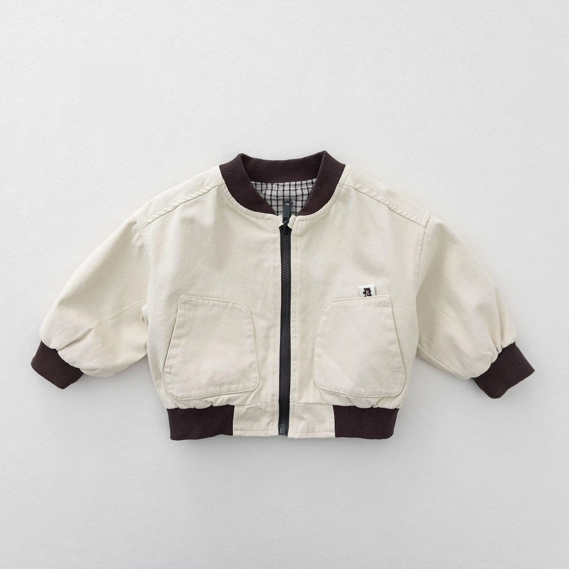 2026 Autumn New Children Long Sleeve Casual Coat For Boys Girls Fashion Double Sided Wear Plaid Jacket Toddler Tops Kids Clothes