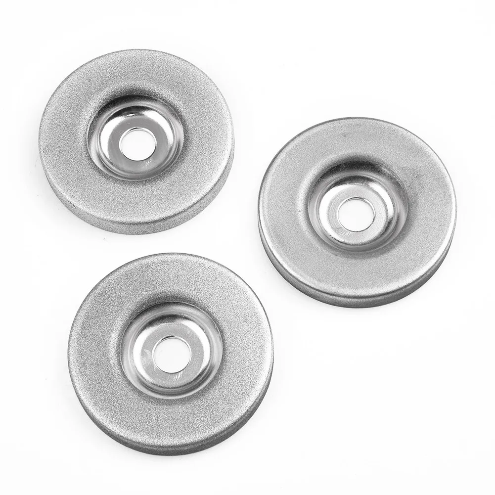 3Pcs 56mm Diamante Rebolo 180/360/600 Grit Disco De Lixamento Para Moagem Moedor Afiar Acessórios