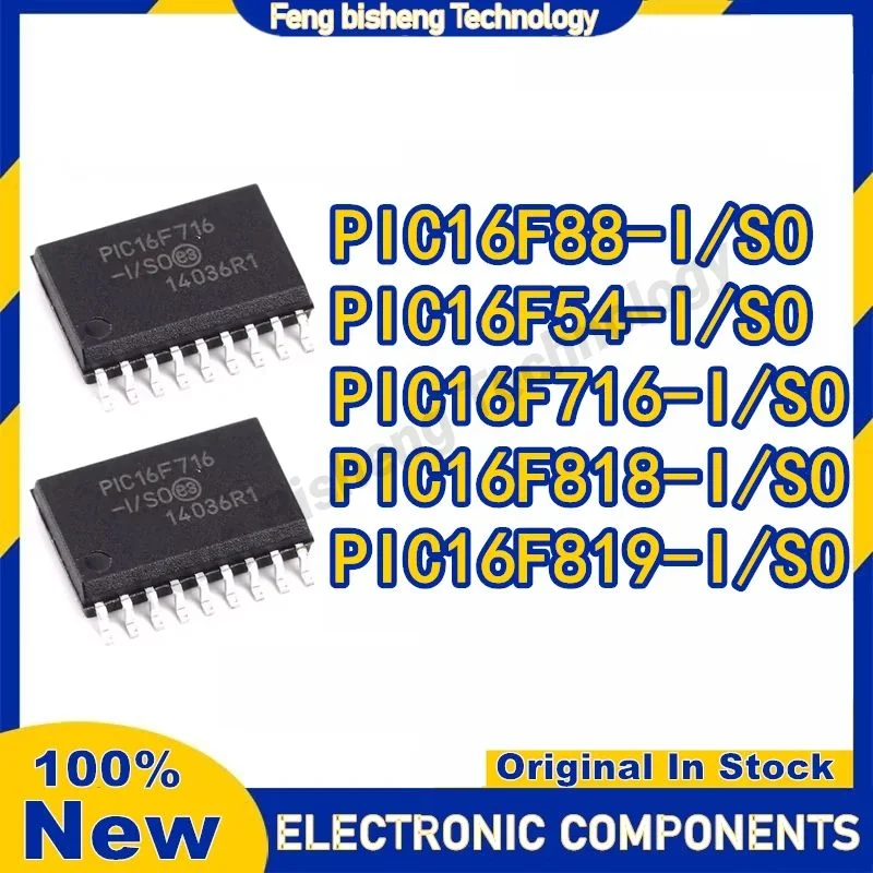 

PIC16F54-I/SO PIC16F88 PIC16F716 PIC16F818 PIC16F819 PIC16F54 PIC16F PIC16 PIC IC MCU Чип SOP-18 в наличии