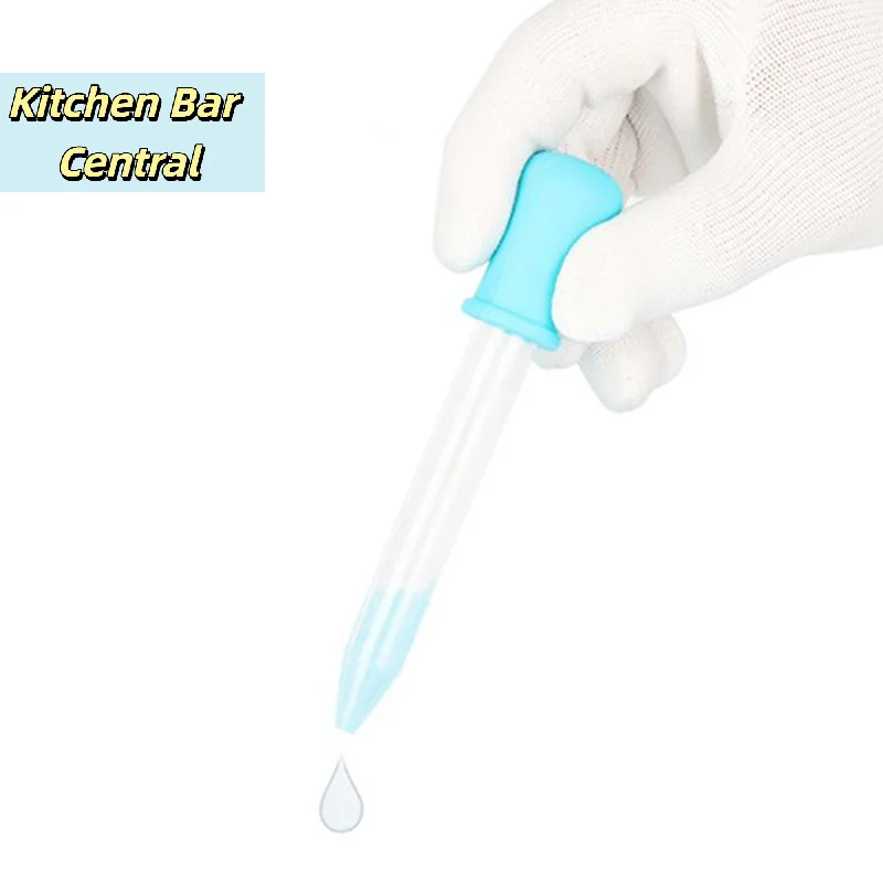 【1PC 5ml Silicone Straw Dropper With Scale Anti-choke Feeding Medicine Straw School Laboratory Experimental Supplies】 view 5