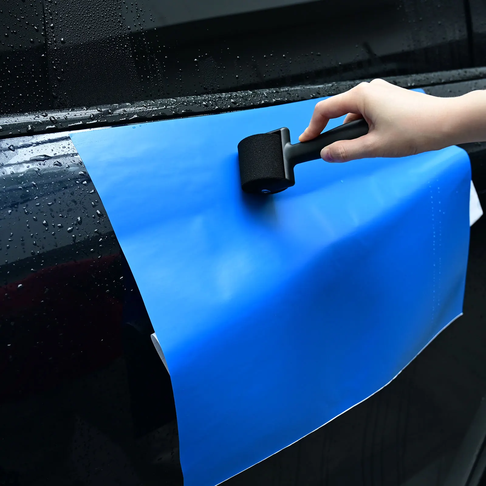 EHDIS 2pcs Sponge & Rubber Roller Soft Plastic Handle Film Application Roller Car Wrap Vinyl Tinting Film Wallpaper Smooth Brush