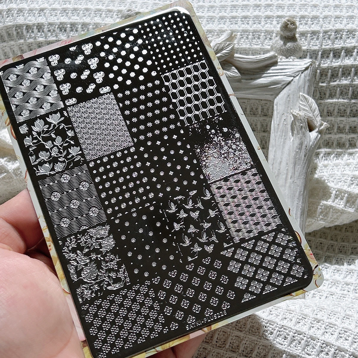 

Nail Art Stamping Nail Polish Mold Nail Stamping Template Transparent Transfer Silicone Stamp Steel Plate Nail Art Chinese Style Dark Pattern Nail Art Stamping Steel Plate Scroll Pattern Ancient Style Texture Pattern Stamping Pattern Steel Plate Nail Art 