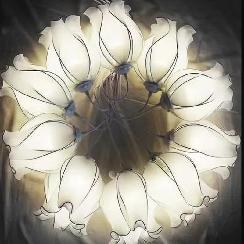 New wedding wrought iron luminous lily of the valley flower bud road lighting decoration wedding scene arrangement stage ornamen