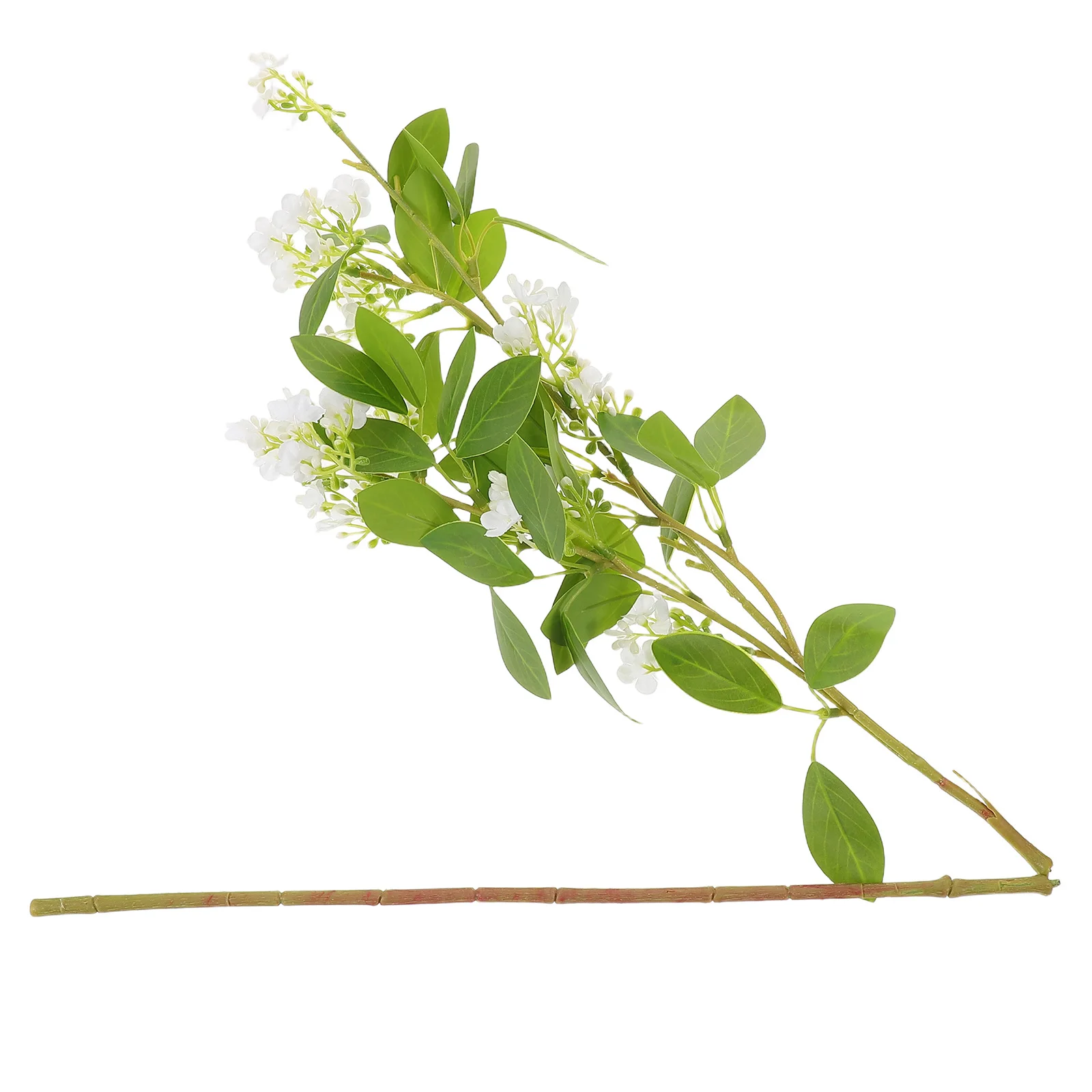 

Artificial Osmanthus Branches White Realistic Faux Flower Stems Lifelike Simulation Flowers Decor for Vase Indoor Office Cafe