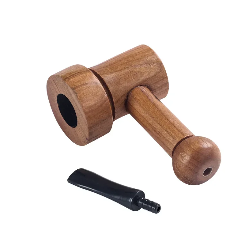 1pc Wooden Handmade Cigarette Holder, Circulation Tobacco Tobacco Pipe For Men Gift