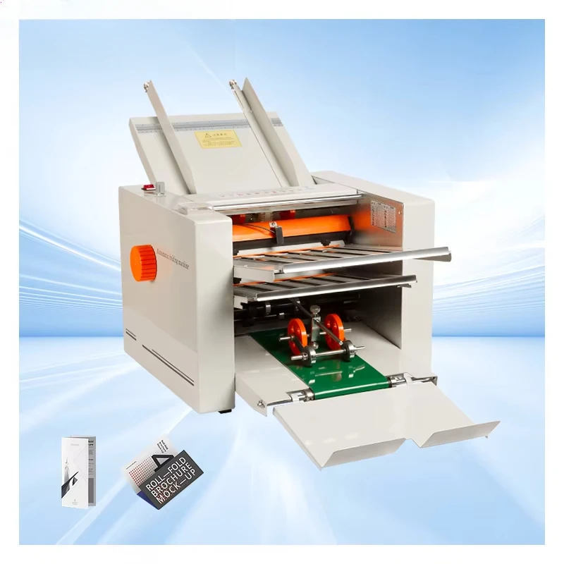 ZE-8/2 Double Tray Desktop Manuals Newspaper Envelopes Pamphlets Folding Paper Bags Pamphlets Automatic Paper Folding Machine