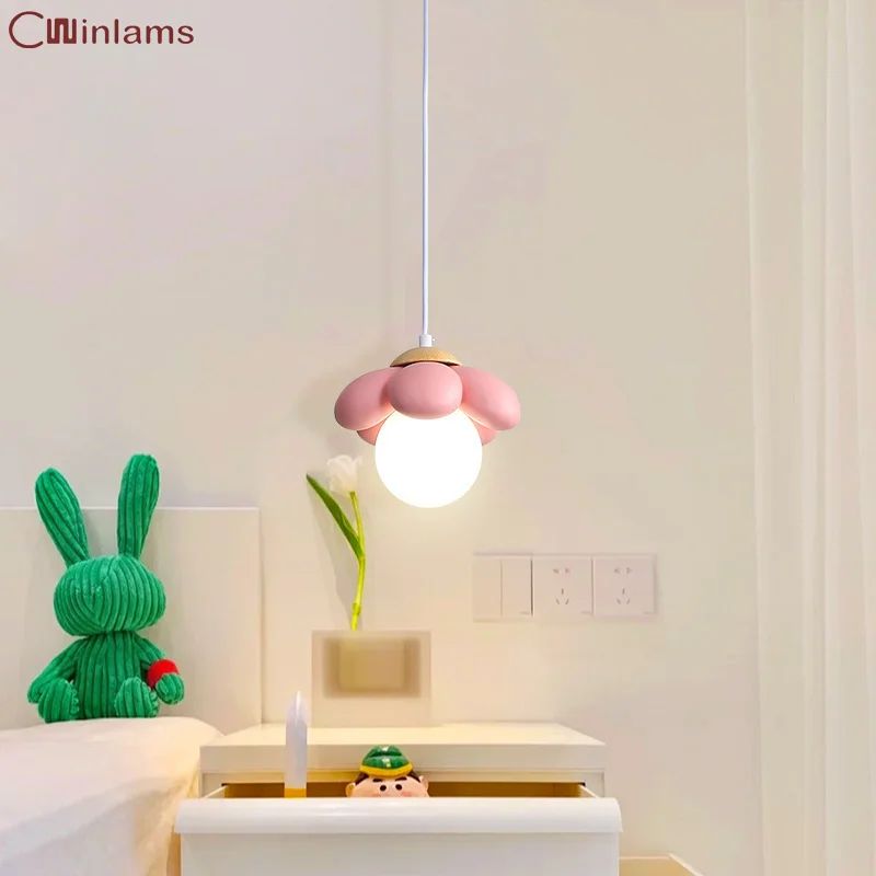 

Ceiling Pendant Lamp Aisle Light Corridor Simple Creative Cream Wind Flower Decoration Romantic Warm Bedroom Bedside Lamp Porch