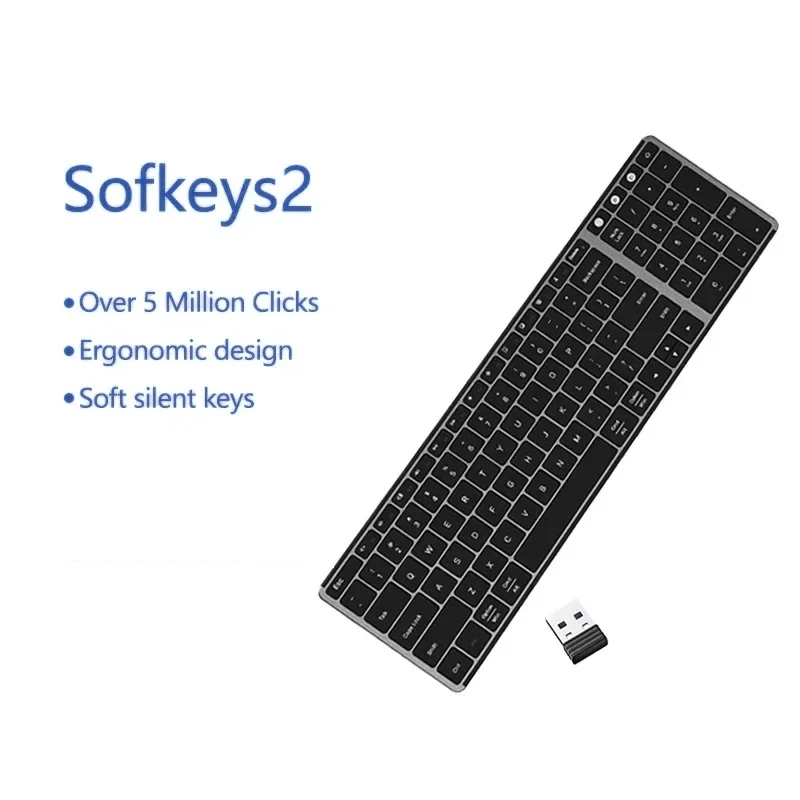 

Wireless Bluetooth Keyboard 5.0 World Premiere 2.4G Desktop Business Office Home Computer Laptop Gaming Keyboard Keyboard