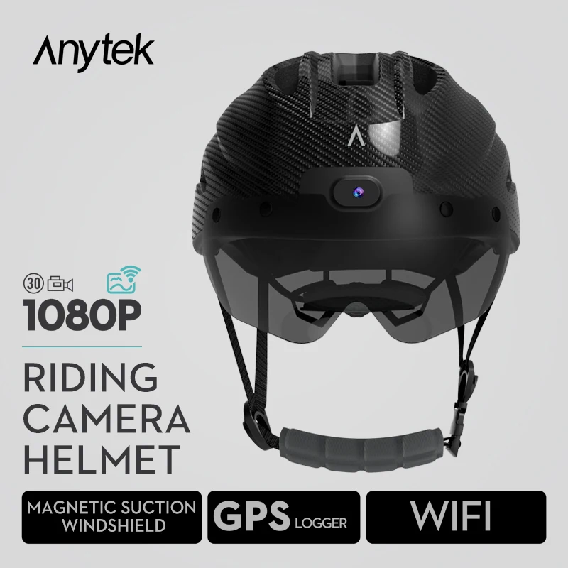 RAW1 1080P Bicycle Parts Mountain Bike Cycling Helmet with Camera GPS