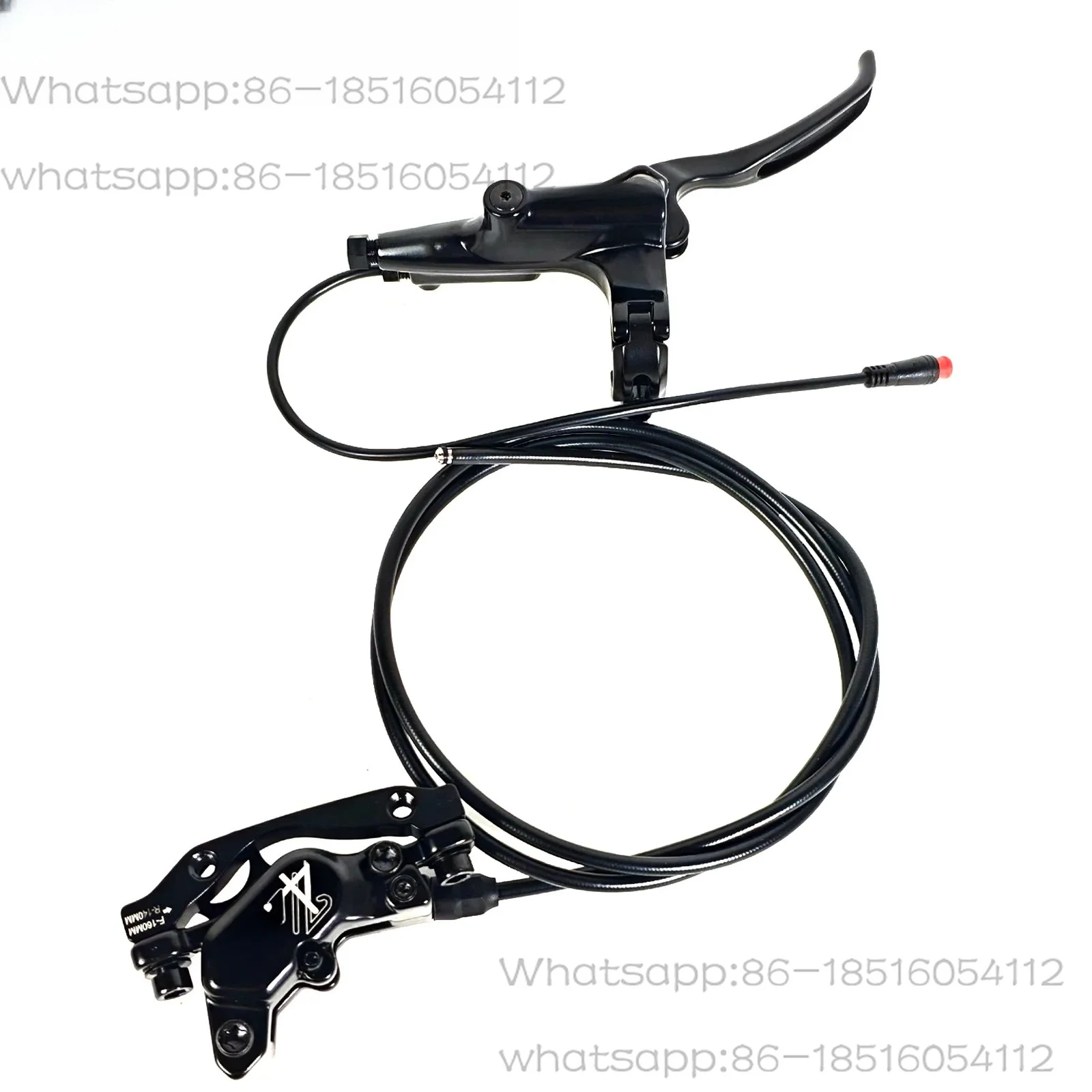 OS HD-E735 E-Bike Hydraulic Brake 1150mm 1950mm 4-Piston Power Off Hydraulic Brake for Ebike Scooter MTB Bicycle Parts