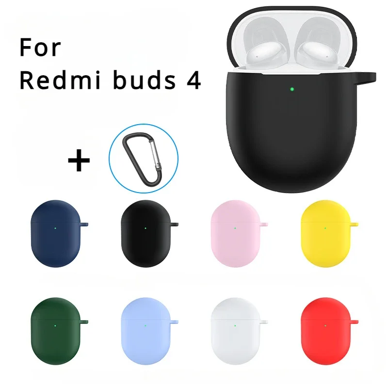 Dla XiaoMi Redmi buds 4 etui ochronne na słuchawki silikonowe Cute etui silikonowe etui czysty kolor pokrowiec dla XiaoMi Redmi pąki 4