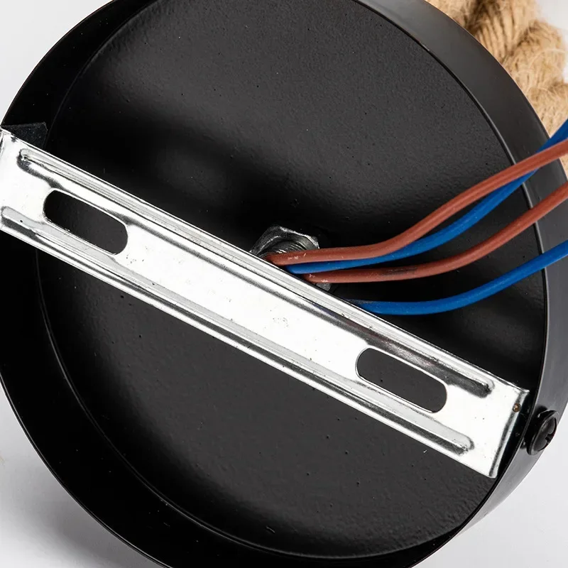 

Пеньковая веревка Ретро Винтаж Подвесной светильник Американские промышленные подвесные светильники Креативный лофт Потолочные светильники в стиле кантри E27 Edison LED