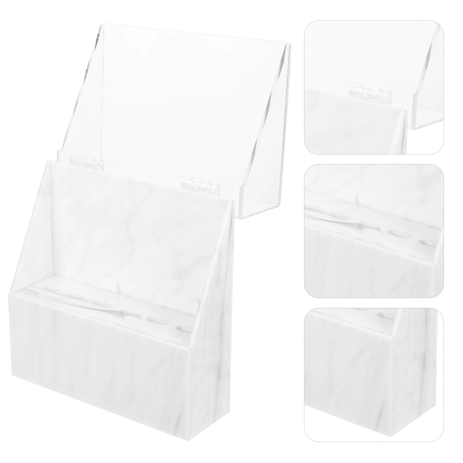 Pinzette in acrilico Supporto per strumenti per innesto ciglia Organizzatore di stoccaggio Durevole Pratico supporto per trucco Supporto per pinzette in acrilico